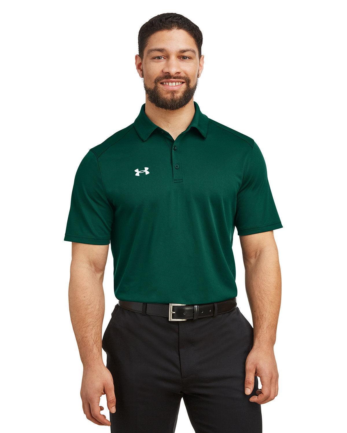 Under Armour Tech Polo-Under Armour-Forest Green/White-S-Thread Logic