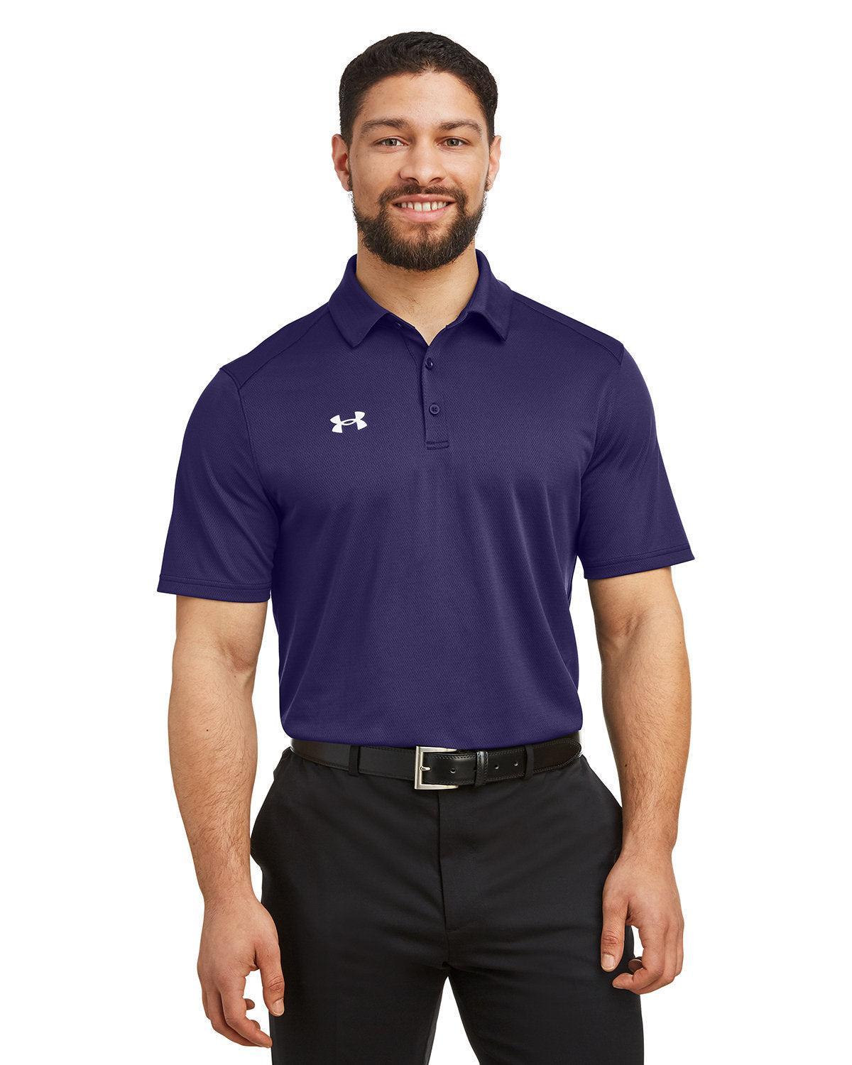 Under Armour Tech Polo-Under Armour-Purple/White-S-Thread Logic
