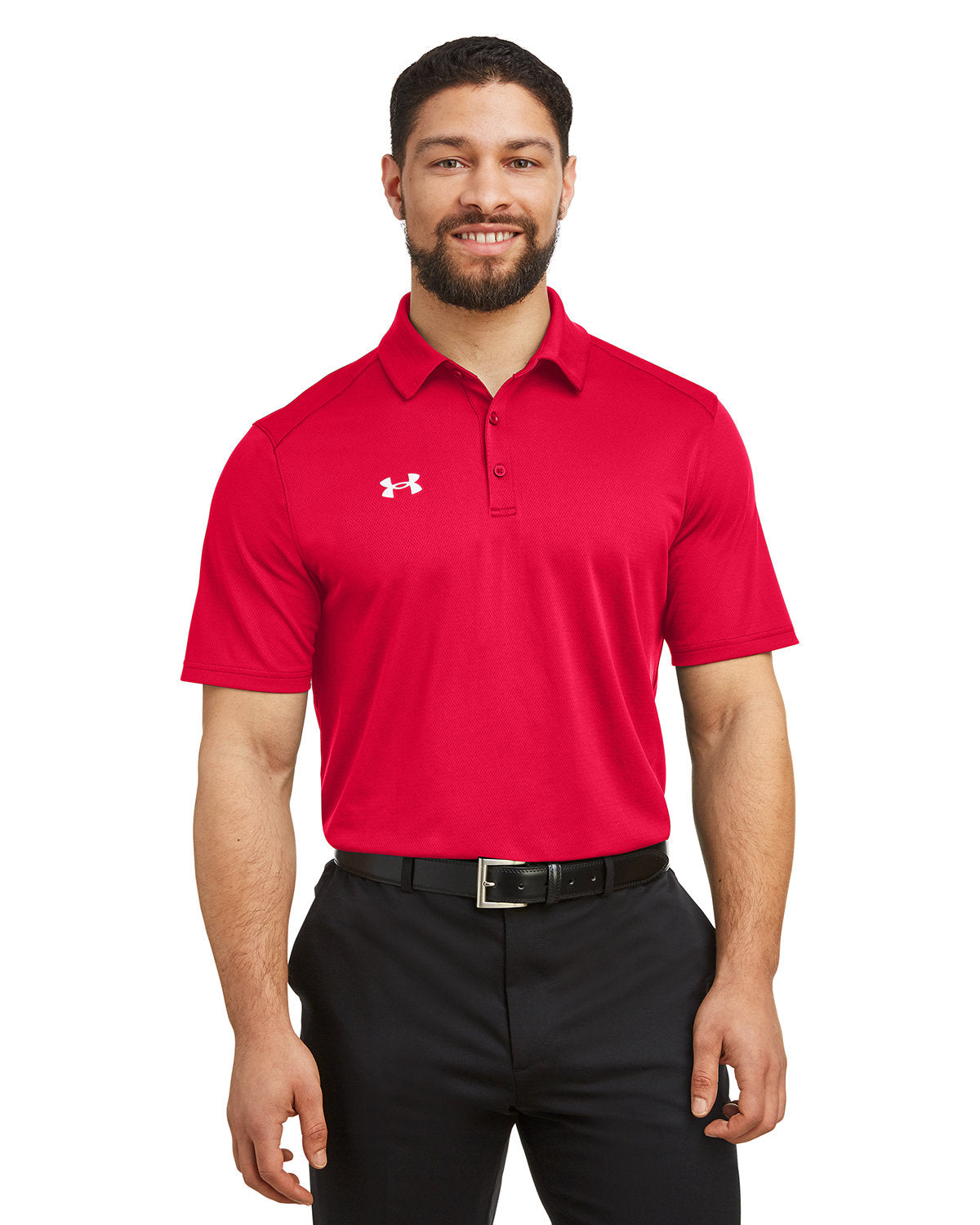 Under Armour Tech Polo-Under Armour-Red/White-S-Thread Logic