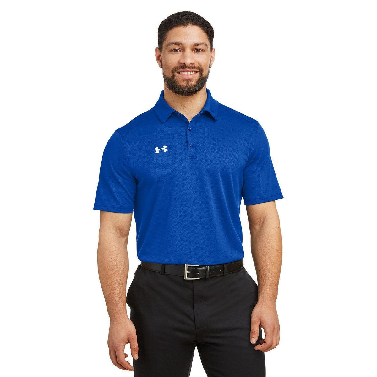 no-logo Under Armour Tech Polo-Under Armour-Royal/White-S-Thread Logic