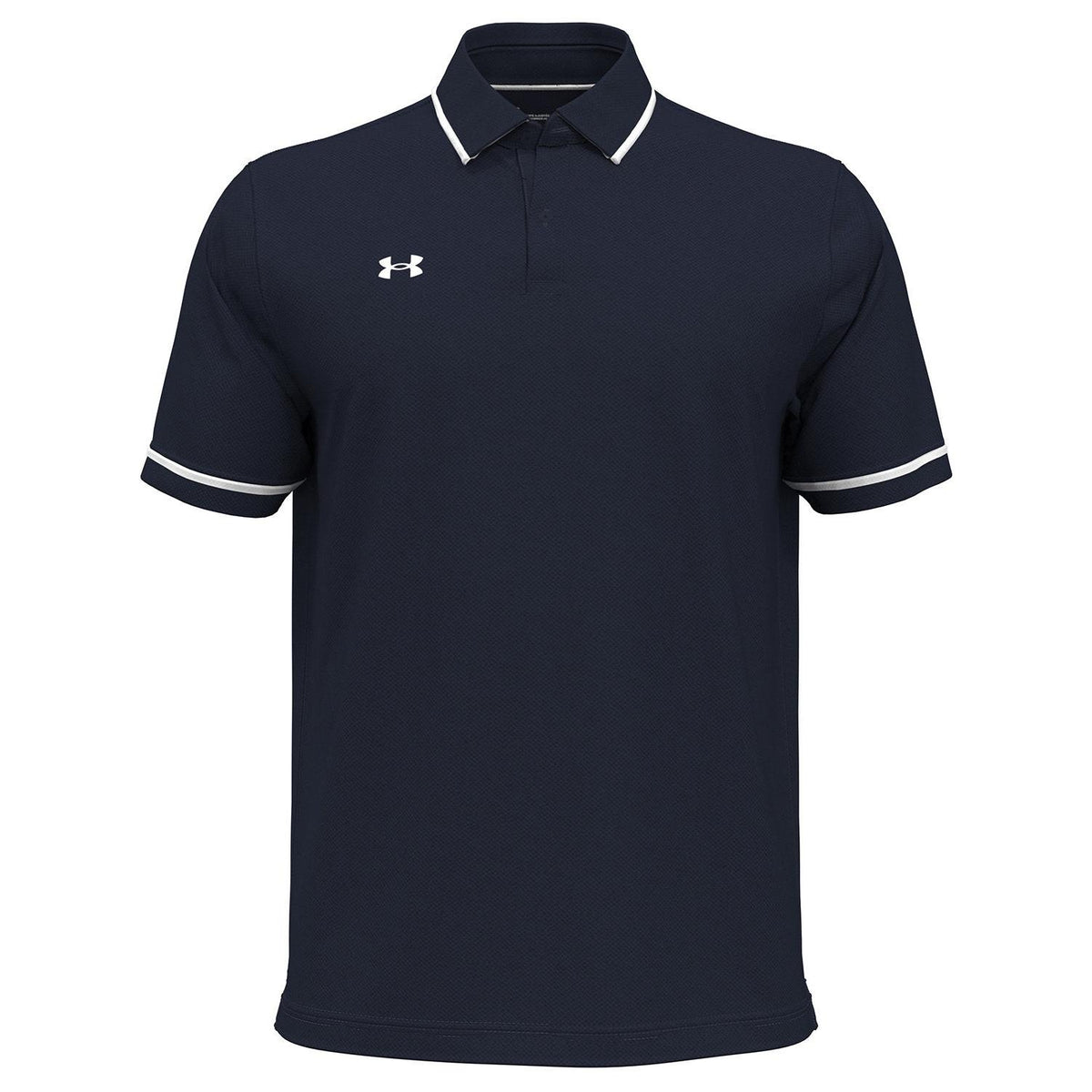 no-logo Under Armour Tipped Teams Performance Polo-Under Armour-Midnight Navy/White-S-Thread Logic