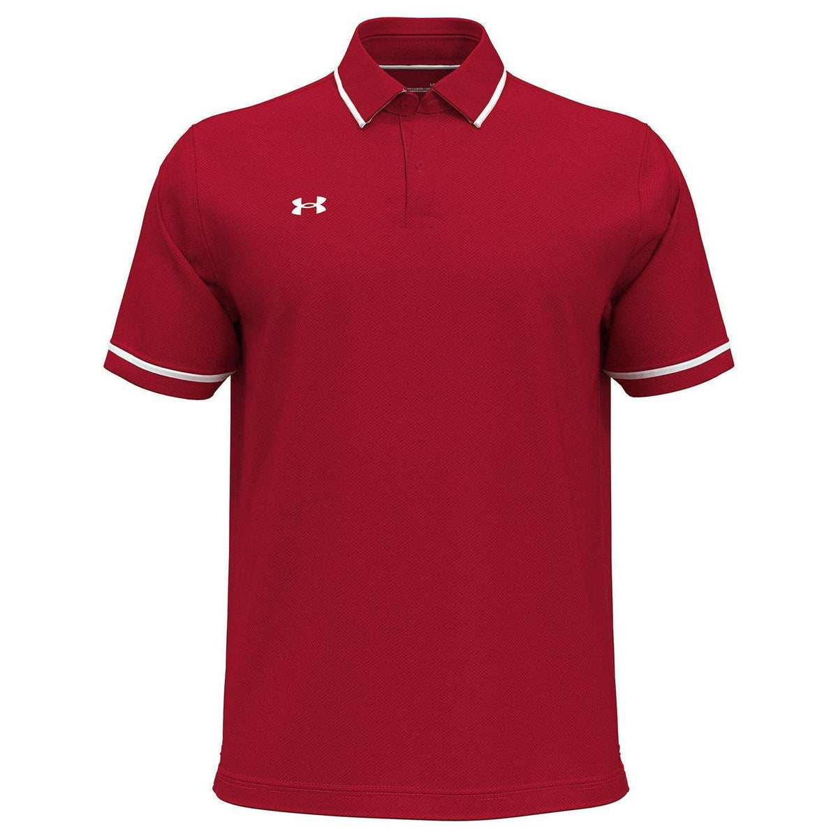 no-logo Under Armour Tipped Teams Performance Polo-Under Armour-Red/White-S-Thread Logic