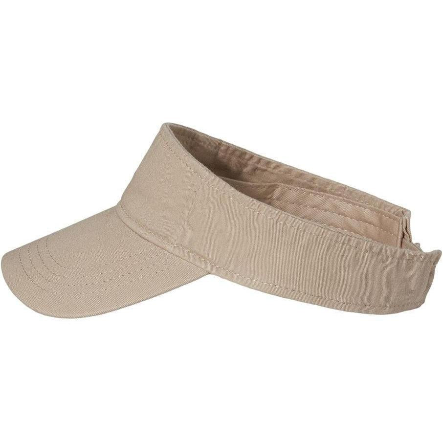 no-logo Valucap Bio-Washed Visor-Headwear-Valucap-Thread Logic