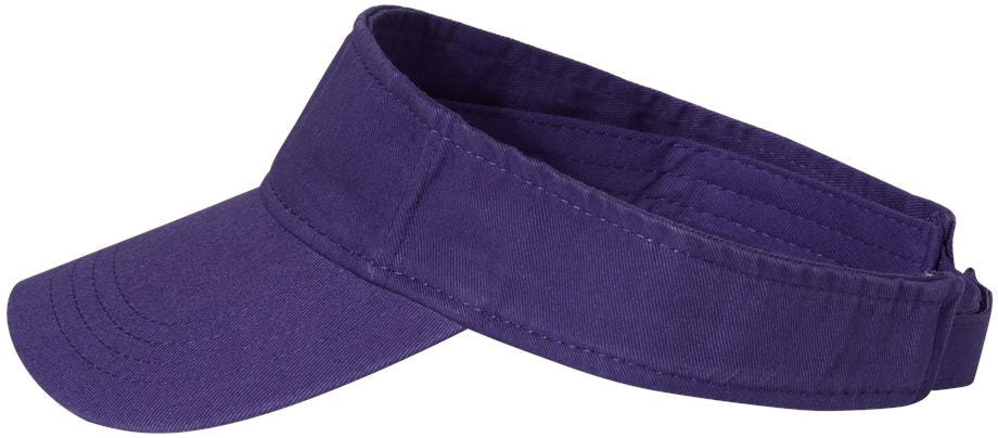 no-logo Valucap Bio-Washed Visor-Headwear-Valucap-Thread Logic