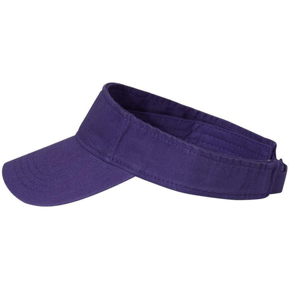 no-logo Valucap Bio-Washed Visor-Headwear-Valucap-Thread Logic