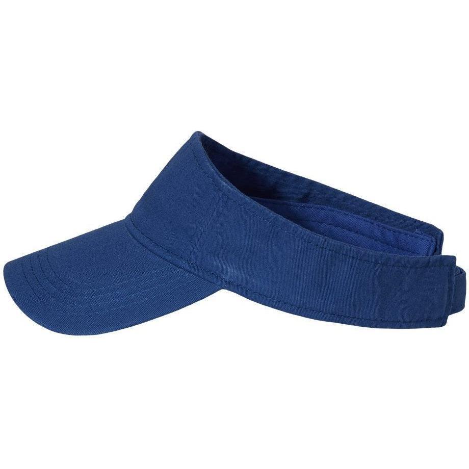 no-logo Valucap Bio-Washed Visor-Headwear-Valucap-Thread Logic