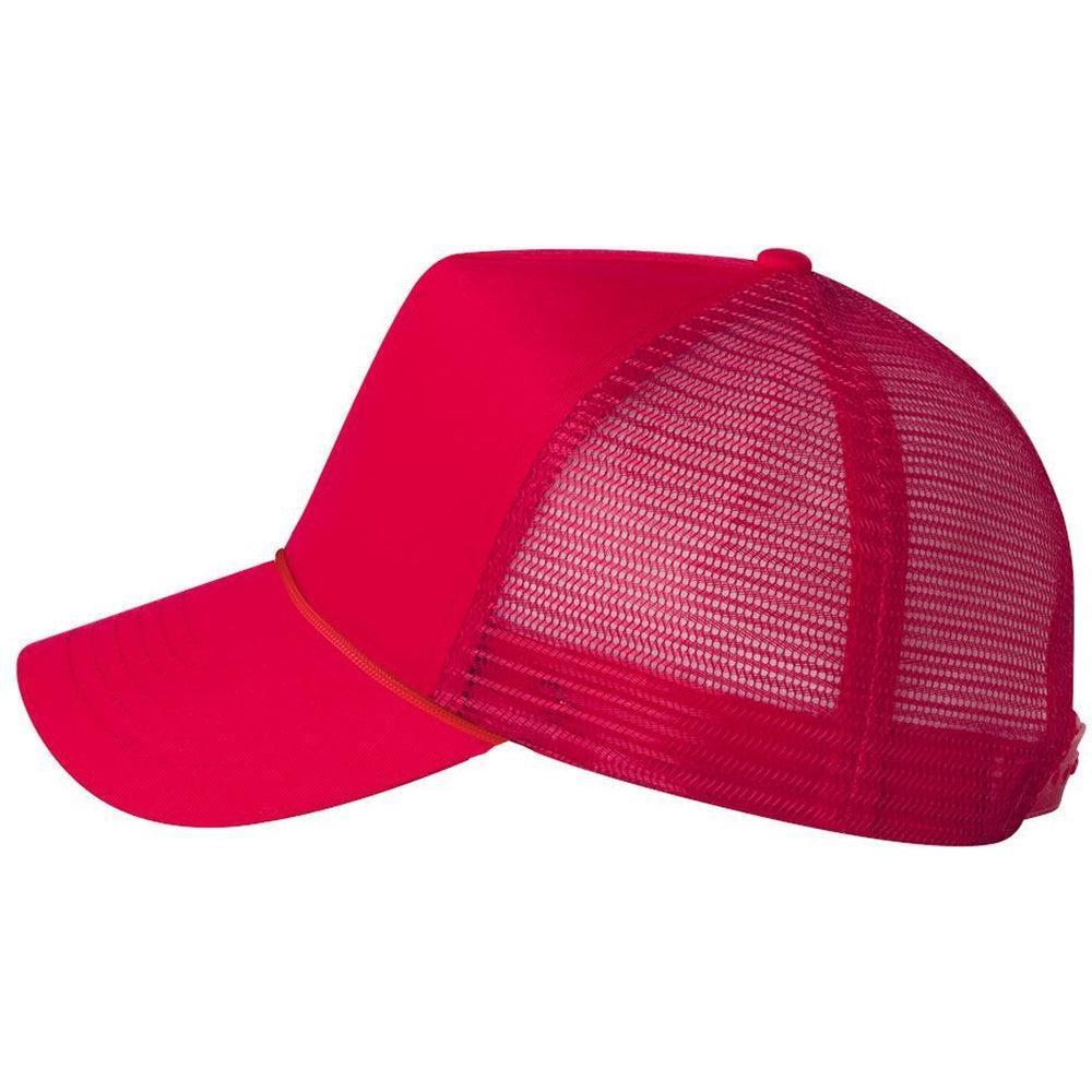 no-logo Valucap Five-Panel Mesh-Back Trucker Cap-Headwear-Valucap-Thread Logic