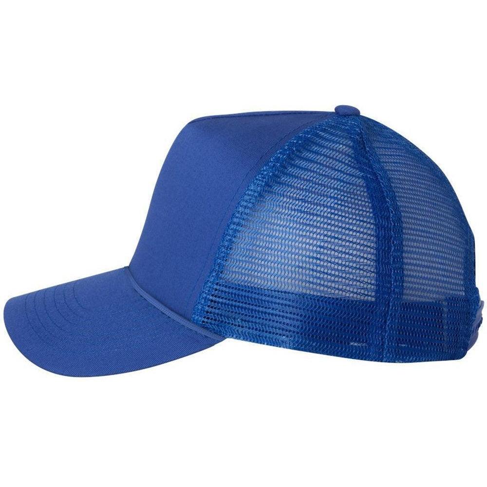 no-logo Valucap Five-Panel Mesh-Back Trucker Cap-Headwear-Valucap-Thread Logic