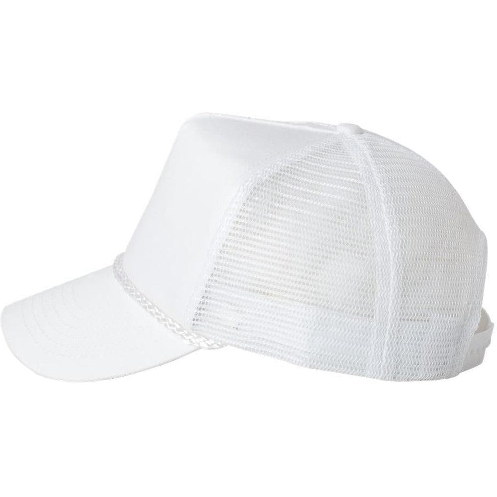 no-logo Valucap Five-Panel Mesh-Back Trucker Cap-Headwear-Valucap-Thread Logic