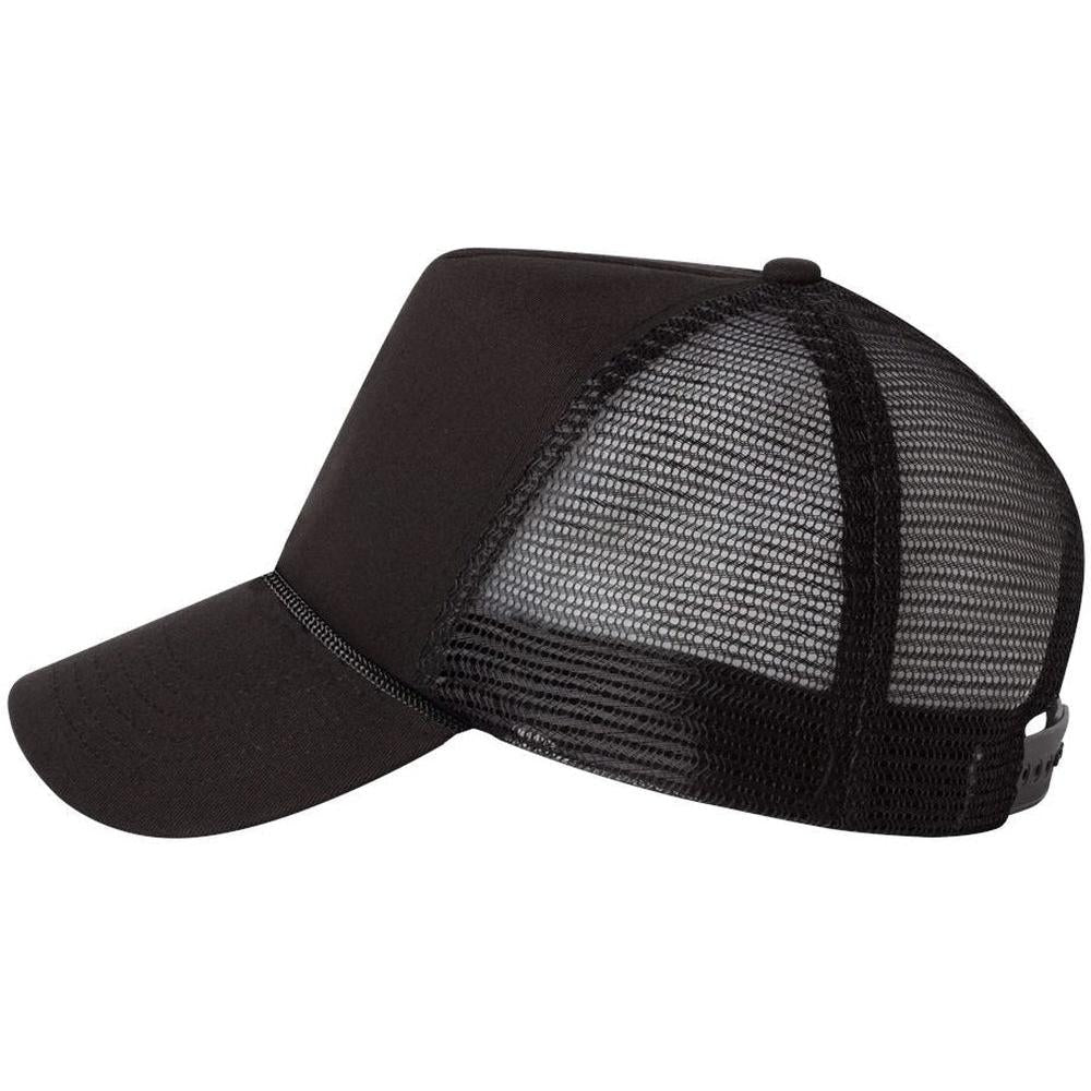 no-logo Valucap Five-Panel Mesh-Back Trucker Cap-Headwear-Valucap-Thread Logic