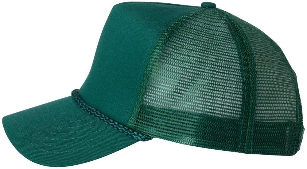 no-logo Valucap Five-Panel Mesh-Back Trucker Cap-Headwear-Valucap-Thread Logic