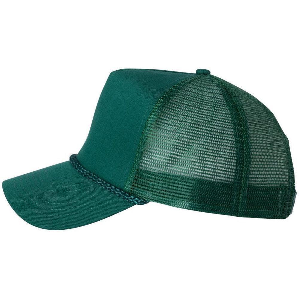 no-logo Valucap Five-Panel Mesh-Back Trucker Cap-Headwear-Valucap-Thread Logic