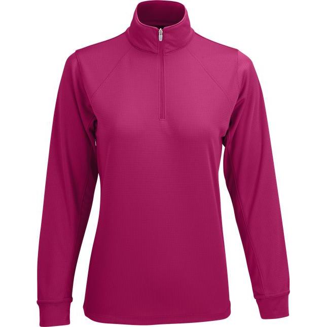 no-logo Vansport Ladies Mesh 1/4-Zip Tech Pullover-Ladies Layering-Thread Logic