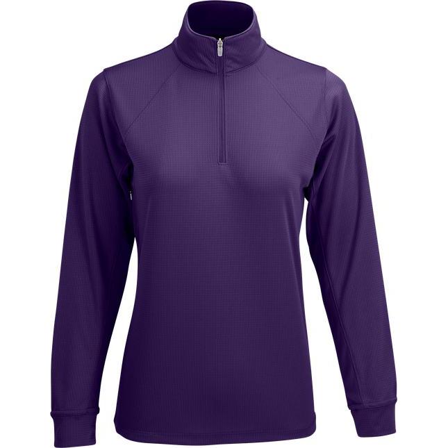no-logo Vansport Ladies Mesh 1/4-Zip Tech Pullover-Ladies Layering-Thread Logic