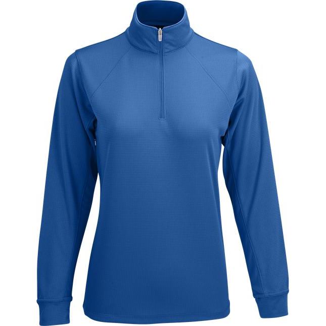 no-logo Vansport Ladies Mesh 1/4-Zip Tech Pullover-Ladies Layering-Thread Logic