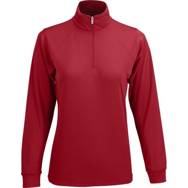 no-logo Vansport Ladies Mesh 1/4-Zip Tech Pullover-Ladies Layering-Thread Logic