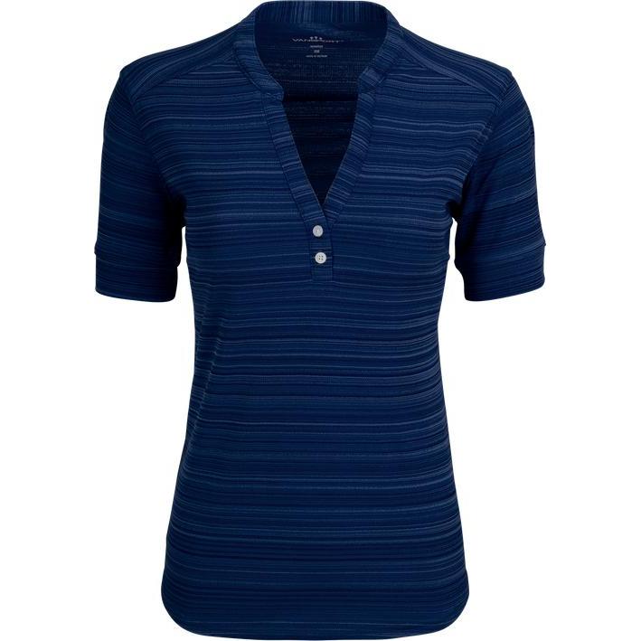 no-logo Vansport Ladies Strata Textured Henley-Ladies Polos-Thread Logic