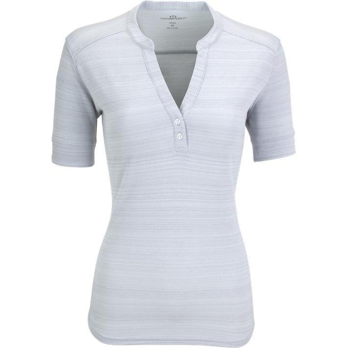 no-logo Vansport Ladies Strata Textured Henley-Ladies Polos-Thread Logic