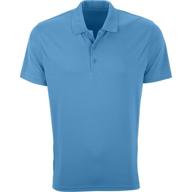 no-logo Vansport Omega Solid Mesh Tech Polo-Men's Polos-Thread Logic