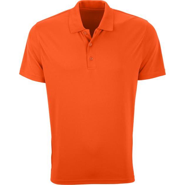 no-logo Vansport Omega Solid Mesh Tech Polo-Men's Polos-Thread Logic