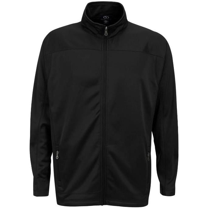 no-logo Vantage Brushed Back Micro-Fleece Full-Zip Jacket-Men's Jackets-Thread Logic