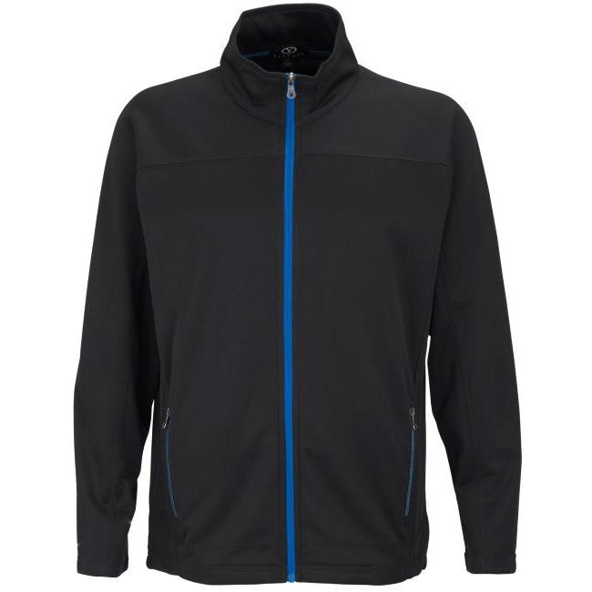 no-logo Vantage Brushed Back Micro-Fleece Full-Zip Jacket-Men's Jackets-Thread Logic