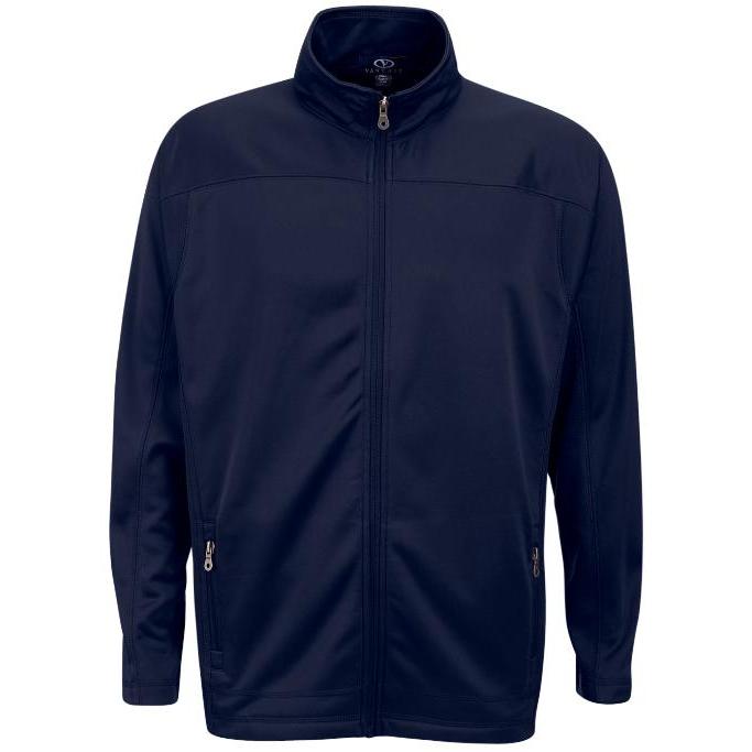 no-logo Vantage Brushed Back Micro-Fleece Full-Zip Jacket-Men's Jackets-Thread Logic