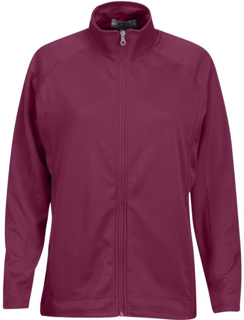 Vantage Ladies Brushed Back Micro-Fleece Full-Zip Jacket-Ladies Jackets-Thread Logic