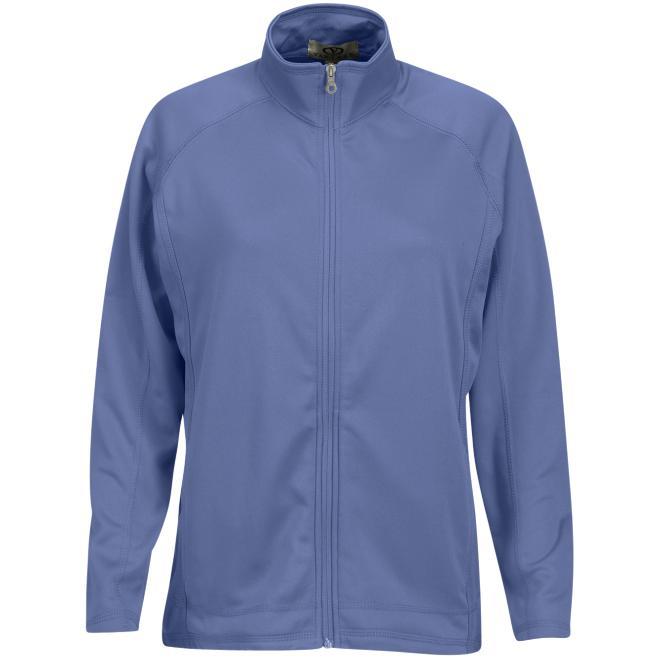 no-logo Vantage Ladies Brushed Back Micro-Fleece Full-Zip Jacket-Ladies Jackets-Thread Logic