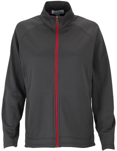 Vantage Ladies Brushed Back Micro-Fleece Full-Zip Jacket-Ladies Jackets-Thread Logic