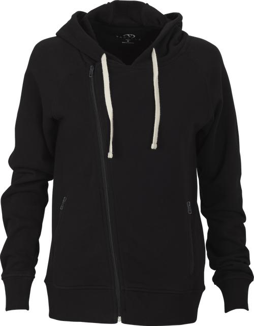 Vantage Ladies Fleece Moto Jacket-Ladies Jackets-Thread Logic