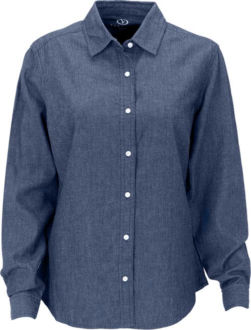 Vantage Ladies Hudson Denim Shirt-Ladies Dress Shirts-Thread Logic