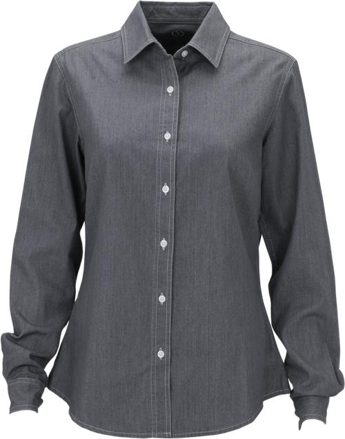 Vantage Ladies Hudson Denim Shirt-Ladies Dress Shirts-Thread Logic