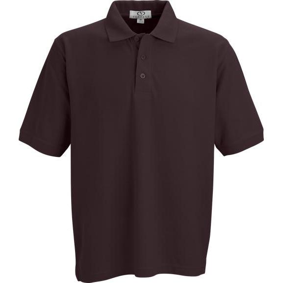 no-logo Vantage Soft-Blend Double-Tuck Pique Polo-Men's Polos-Thread Logic