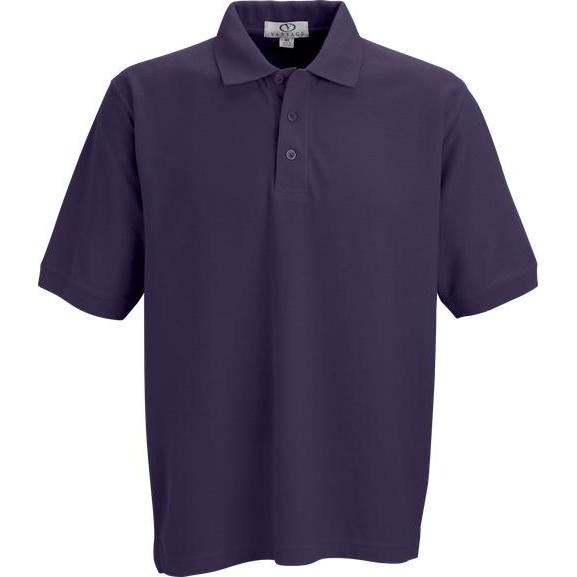 no-logo Vantage Soft-Blend Double-Tuck Pique Polo-Men's Polos-Thread Logic