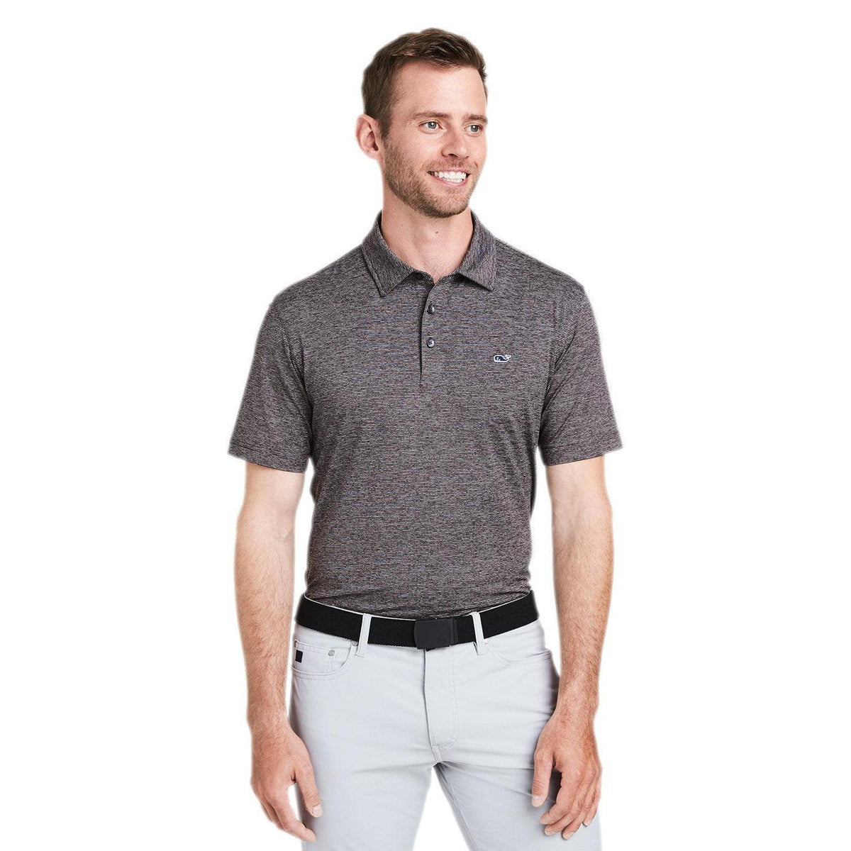 no-logo Vineyard Vines Destin Stripe Sankaty Polo-Polos-Vineyard Vines-Evening Sky-S-Thread Logic