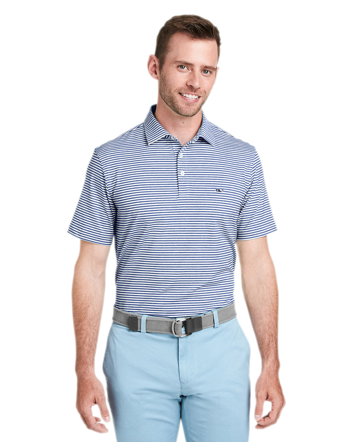 Vineyard Vines Heathered Winstead Sankaty Polo-Polos-Vineyard Vines-Kingfisher-S-Thread Logic