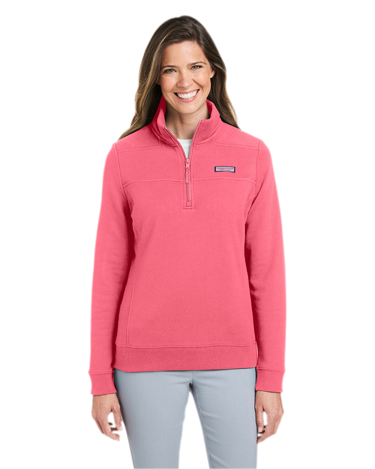 Vineyard Vines Ladies Collegiate Shep Shirt-Knits and Layering-Vineyard Vines-Jetty Red-XS-Thread Logic