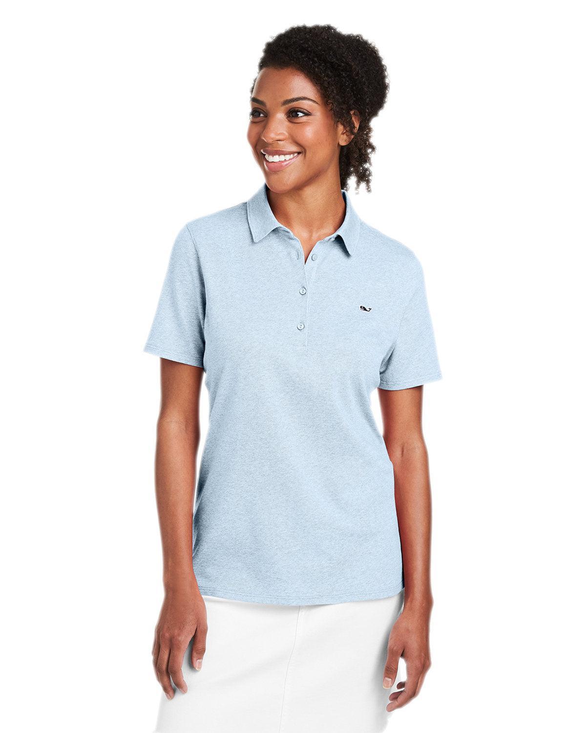 Vineyard Vines Ladies Edgartown Pique Polo-Polos-Vineyard Vines-Jake Blue-XS-Thread Logic