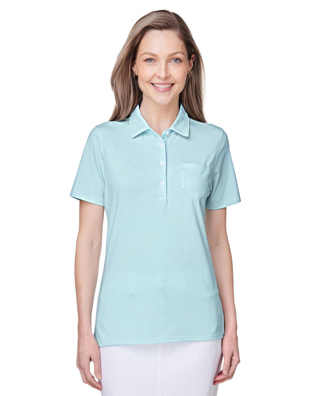 Vineyard Vines Ladies Fanshell Polo-Polos-Vineyard Vines-Crystal Blue-XS-Thread Logic