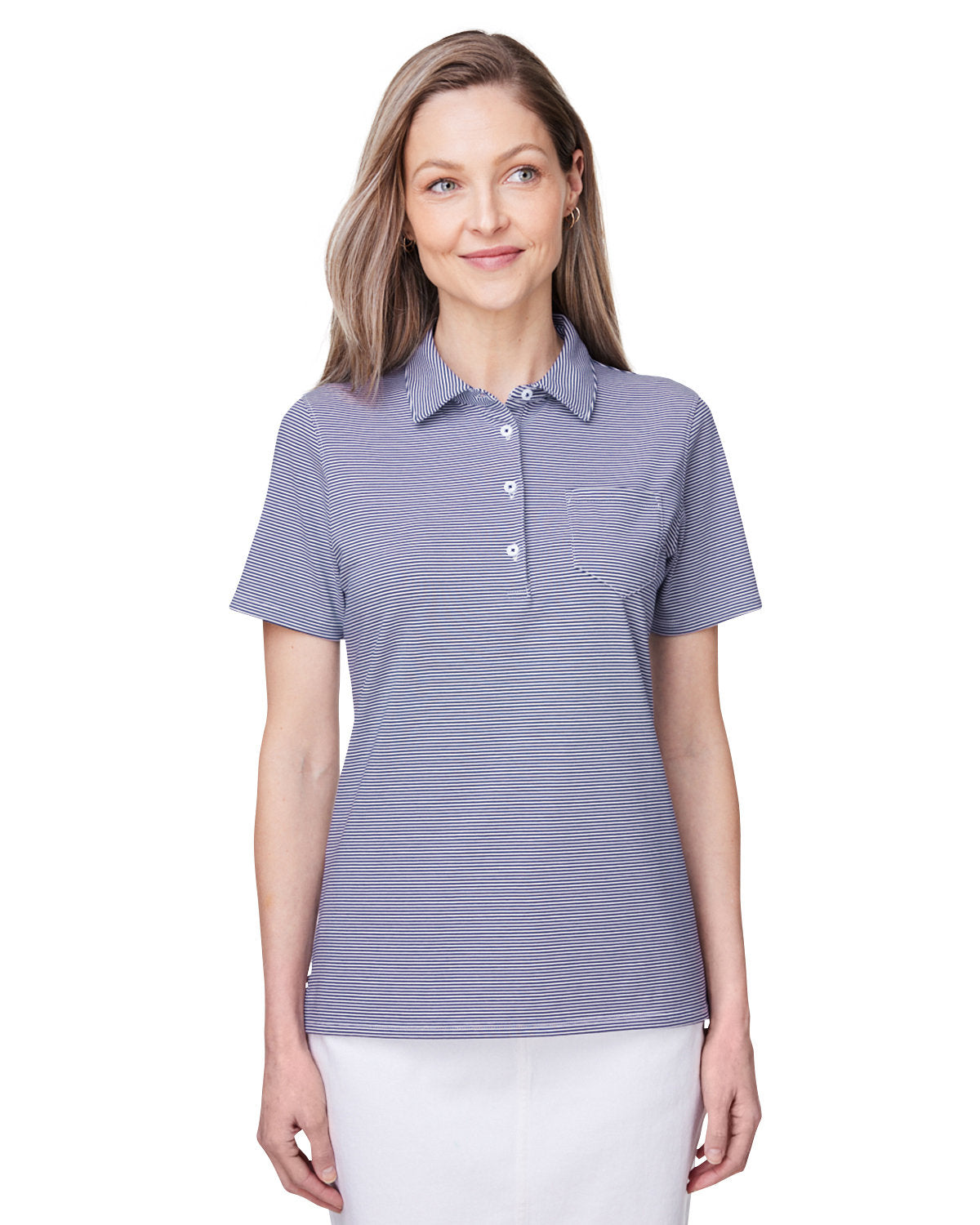 Vineyard Vines Ladies Fanshell Polo-Polos-Vineyard Vines-Navy-XS-Thread Logic