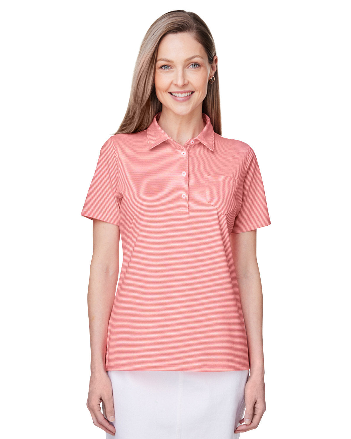Vineyard Vines Ladies Fanshell Polo-Polos-Vineyard Vines-Orange-XS-Thread Logic