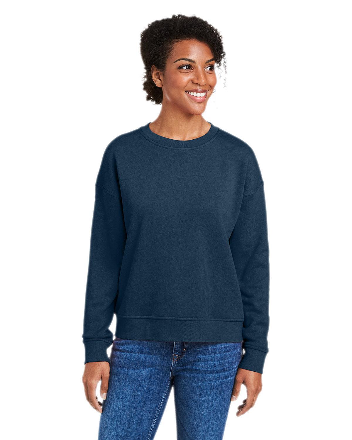Vineyard Vines Ladies Garment-Dyed Crew-Sweatshirts | Fleece-Vineyard Vines-Vineyard Navy-XS-Thread Logic