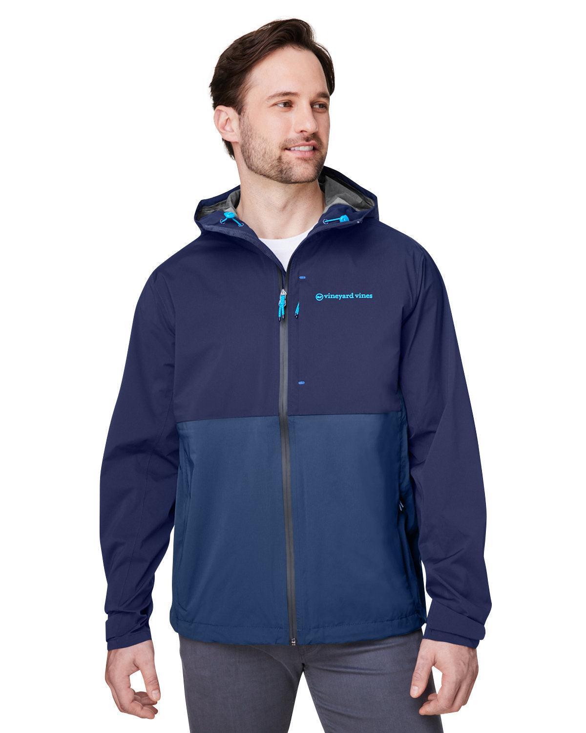 Vineyard Vines On-The-Go Packable Rain Shell-Outerwear-Vineyard Vines-Blue Blazer-XS-Thread Logic