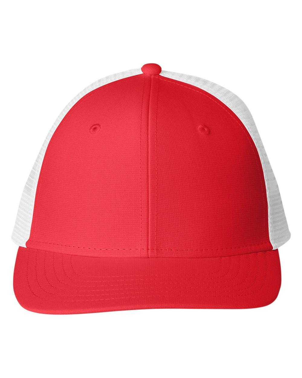 Vineyard Vines Performance Trucker Hat-Headwear-Vineyard Vines-Jetty Red-OSFA-Thread Logic