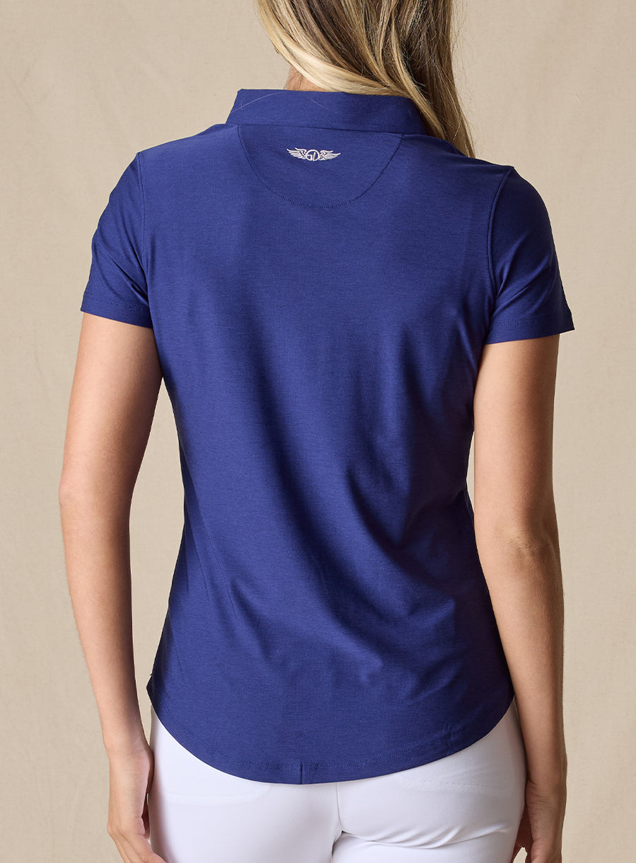 no-logo Straight Down Ladies Abbot Polo-Quarter Zips-Straight Down-Thread Logic