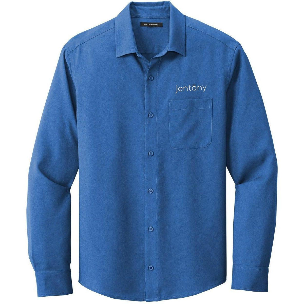 no-logo Port Authority Long Sleeve Performance Staff Shirt-Dress Shirts-Port Authority-Thread Logic