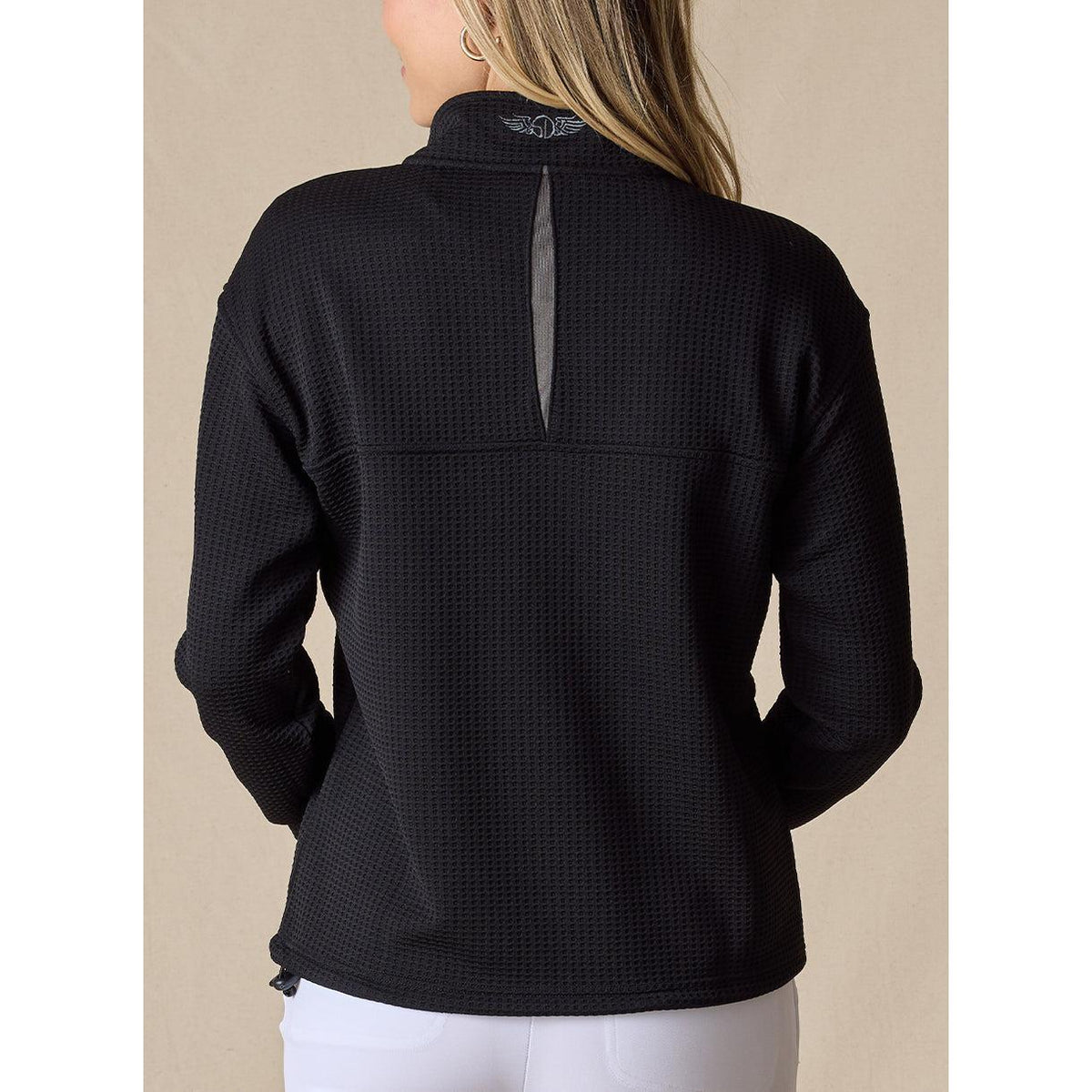 no-logo Straight Down Ladies Opal Quarter Zip-Quarter Zips-Straight Down-Thread Logic