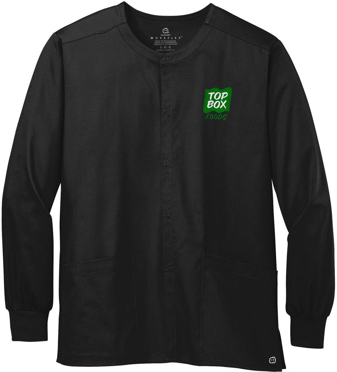 WonderWink Unisex WorkFlex Snap-Front Scrub Jacket | Thread Logic