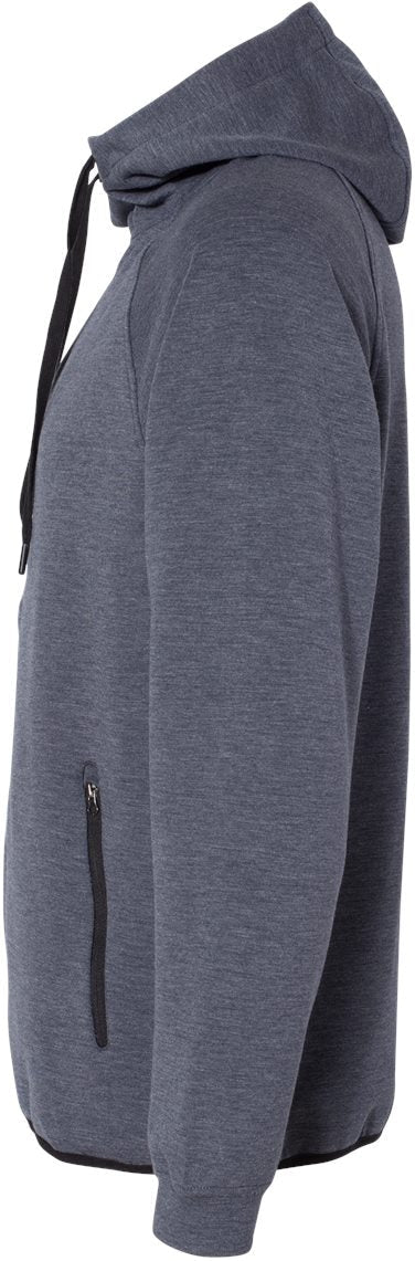 no-logo Weatherproof Heat Last Fleece Tech Full-Zip Hooded Sweatshirt-Men's Layering-Weatherproof-Thread Logic